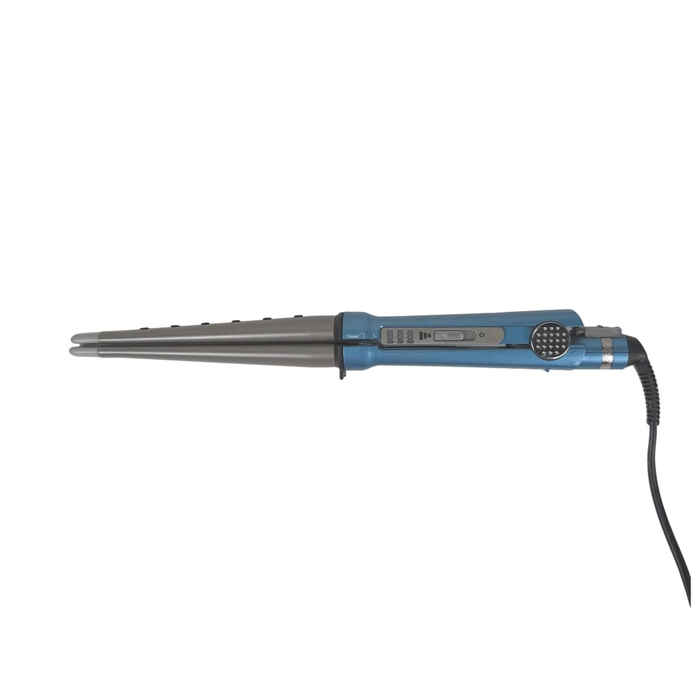 Babyliss Pro Nano Titanium Conical Flat Iron‎ Curling Wand Hair Styler Blue